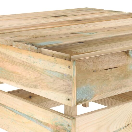 Tuintafels 2 st pallet ge&iuml;mpregneerd grenenhout 5