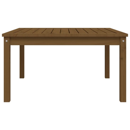 Tuintafel 82,5x82,5x45 cm massief grenenhout honingbruin 5