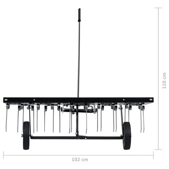 Verticuteerder voor achter zitmaaier 100 cm 9