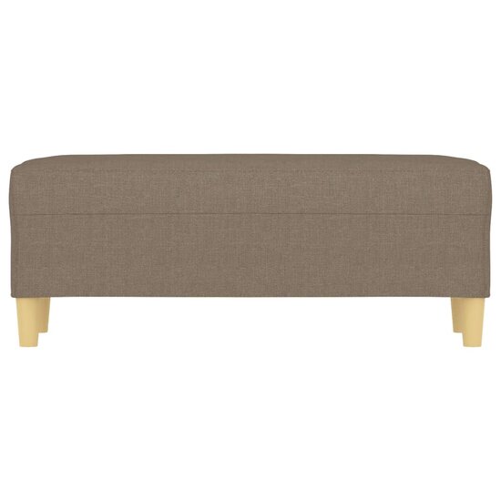 Bankje 100x35x41 cm stof taupe 3