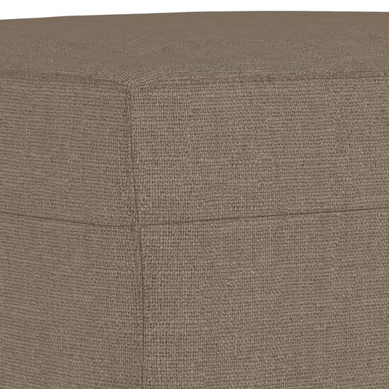 Bankje 100x35x41 cm stof taupe 5