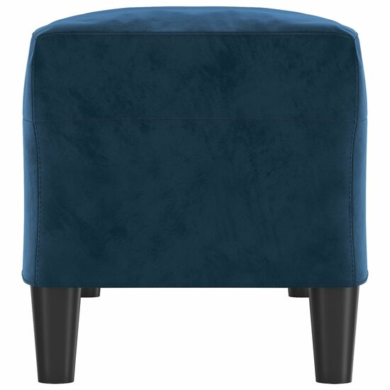 Bankje 100x35x41 cm fluweel blauw 4