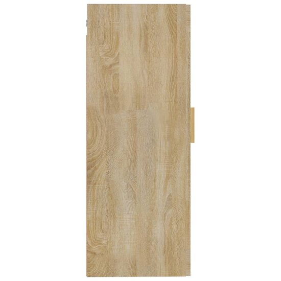 Wandkast 35x34x90 cm bewerkt hout sonoma eikenkleurig 7