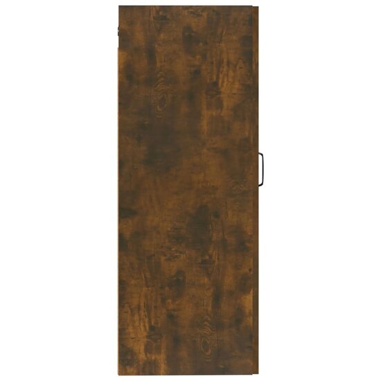 Wandkast 35x34x90 cm bewerkt hout gerookt eikenkleurig 6