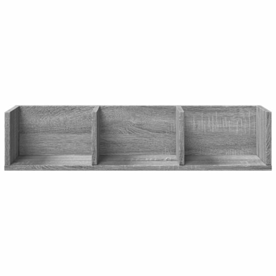 Wandkast 75x18x16,5 cm bewerkt hout grijs sonoma eikenkleurig 5