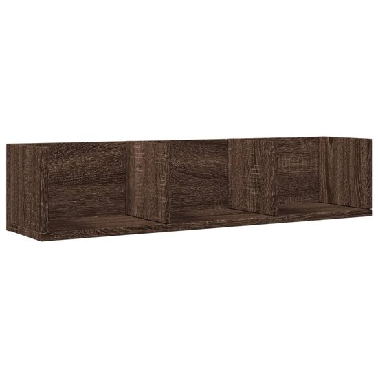 Wandkasten 2 st 75x18x16,5 cm bewerkt hout bruin eikenkleur 6