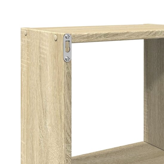 Wandkast 78x18x71 cm bewerkt hout sonoma eikenkleurig 9