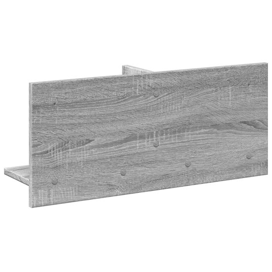 Wandkast 70x16,5x30 cm bewerkt hout grijs sonoma eiken 6