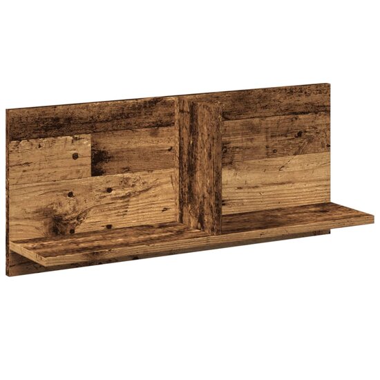 Wandkast 70x16,5x30 cm bewerkt hout oud houtkleurig 2