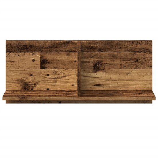 Wandkast 70x16,5x30 cm bewerkt hout oud houtkleurig 4