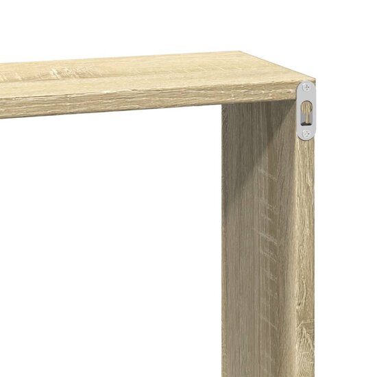 Wandkast 100x16x30 cm bewerkt hout sonoma eikenkleurig 7