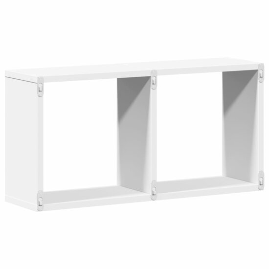 Wandkast 60x16x30 cm bewerkt hout wit 6