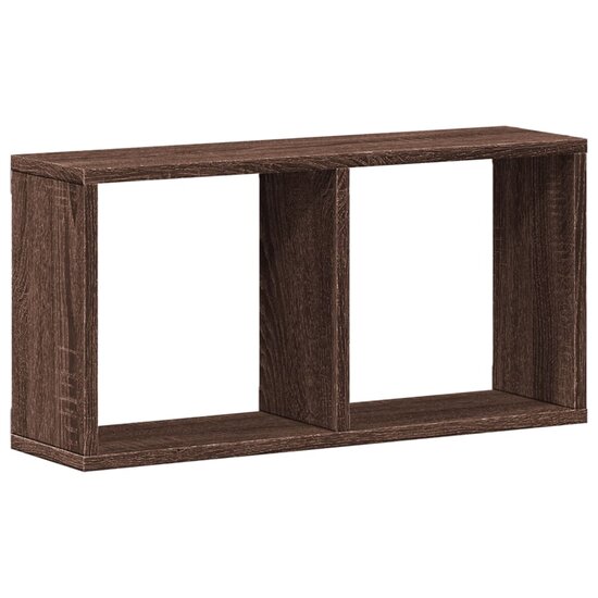 Wandkast 60x16x30 cm bewerkt hout bruin eikenkleur 2