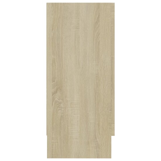 Vitrinekast 120x30,5x70 cm bewerkt hout sonoma eikenkleurig 7