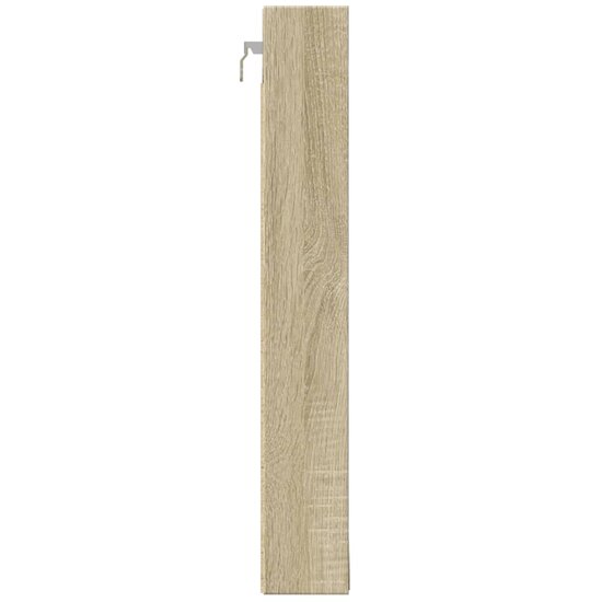 Vitrinekast 100x8,5x58 cm bewerkt hout sonoma eikenkleurig 5