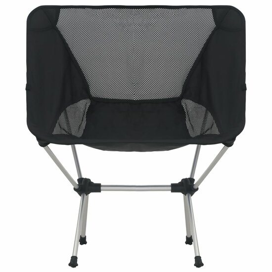 Campingstoelen 2 st met draagtas 54x50x65 cm aluminium 4