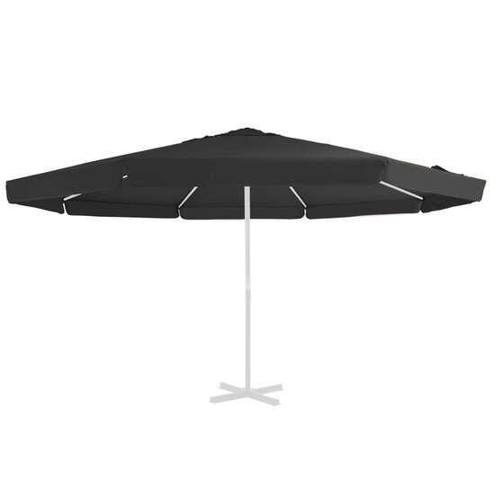 Vervangingsdoek voor parasol 500 cm zwart 1