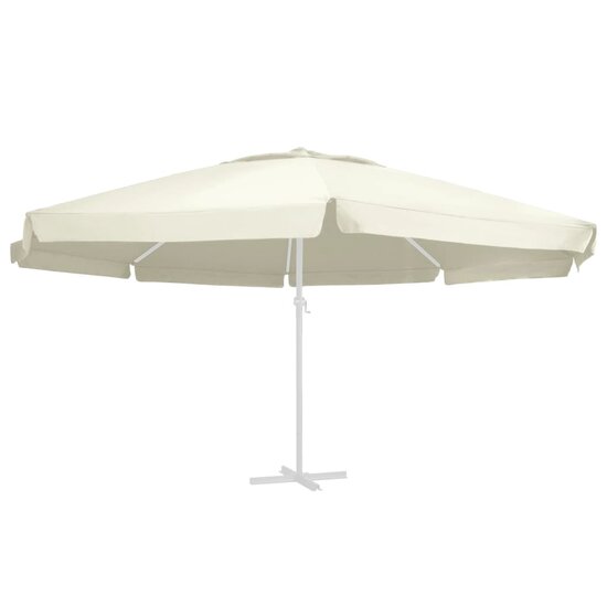 Vervangingsdoek voor parasol 600 cm zandkleurig 1