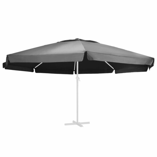 Vervangingsdoek voor parasol 600 cm antracietkleurig 1