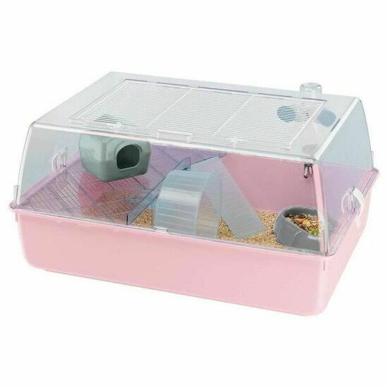 Kooi Ferplast Mini Duna Hamster Roze Plastic 1