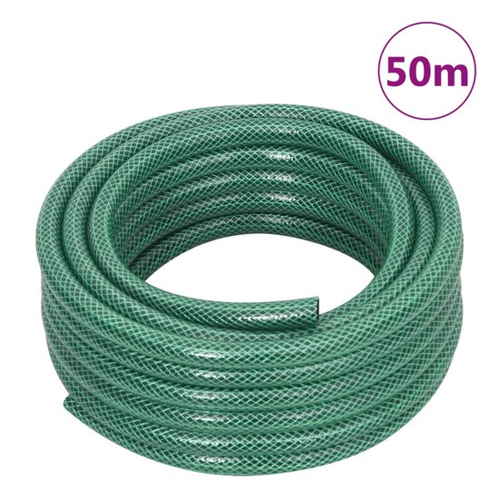 Slanghaspel met slangkoppelset 0,5&quot; 50 m vrijstaand PVC groen 8