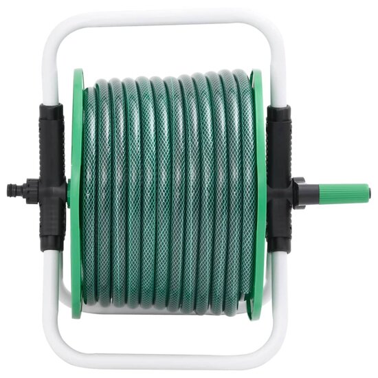 Slanghaspel met slangkoppelset 0,75&quot; 20 m vrijstaand PVC groen 2