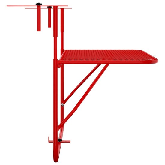 Balkontafel 60x40 cm staal rood 4