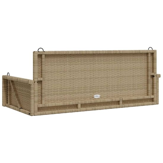 Schommelbank 119x56x48 cm poly rattan beige 6