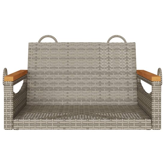 Schommelbank 63x62x40 cm poly rattan grijs 4