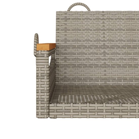 Schommelbank 63x62x40 cm poly rattan grijs 8