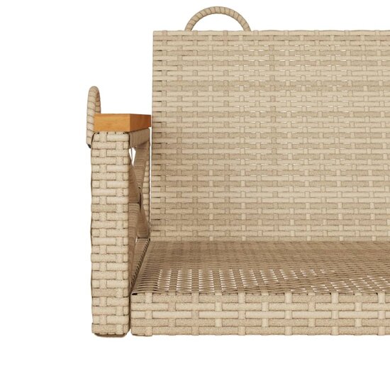 Schommelbank 63x62x40 cm poly rattan beige 8