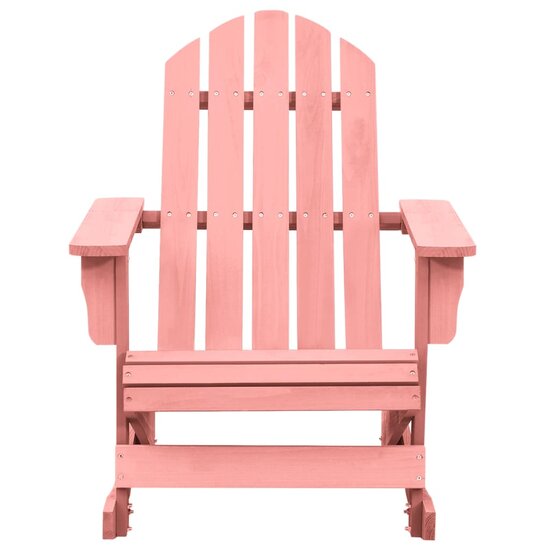 Schommelstoel Adirondack massief vurenhout roze 2