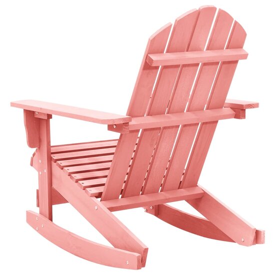 Schommelstoel Adirondack massief vurenhout roze 4