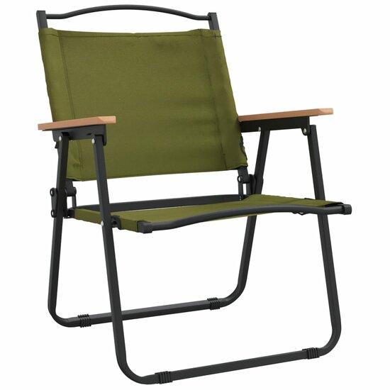 Campingstoelen 2 st 54x55x78 cm oxford stof groen 3