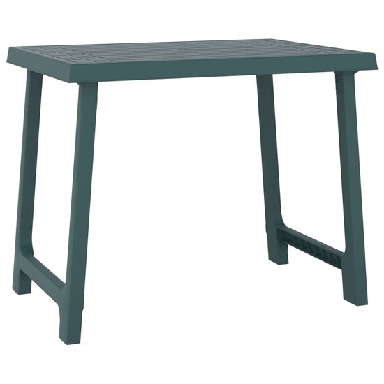 Campingtafel hout-look 79x56x64 cm PP groen 2