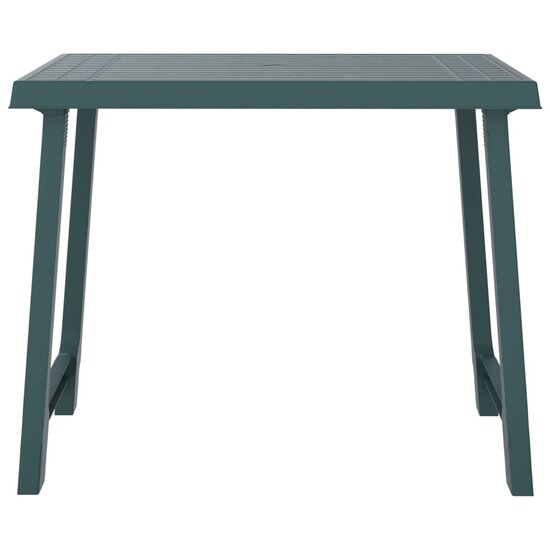 Campingtafel hout-look 79x56x64 cm PP groen 3