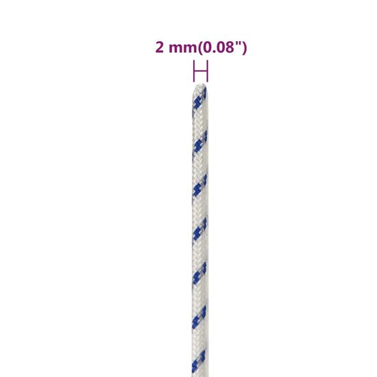 Boottouw 2 mm 25 m polypropeen wit 6