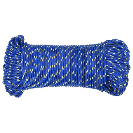 Boottouw 3 mm 50 m polypropyleen blauw 3