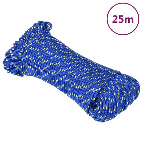 Boottouw 5 mm 25 m polypropyleen blauw 1