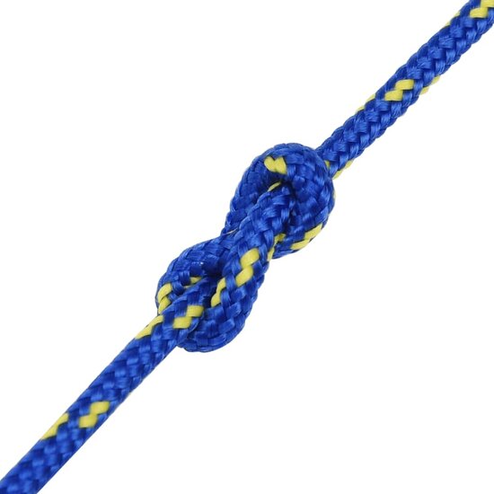 Boottouw 5 mm 25 m polypropyleen blauw 5