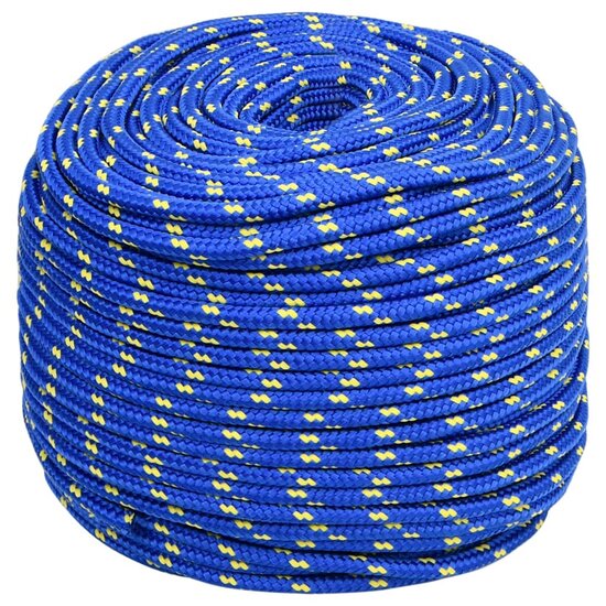 Boottouw 6 mm 25 m polypropyleen blauw 2