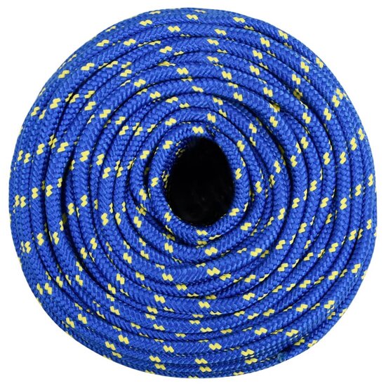 Boottouw 6 mm 25 m polypropyleen blauw 3