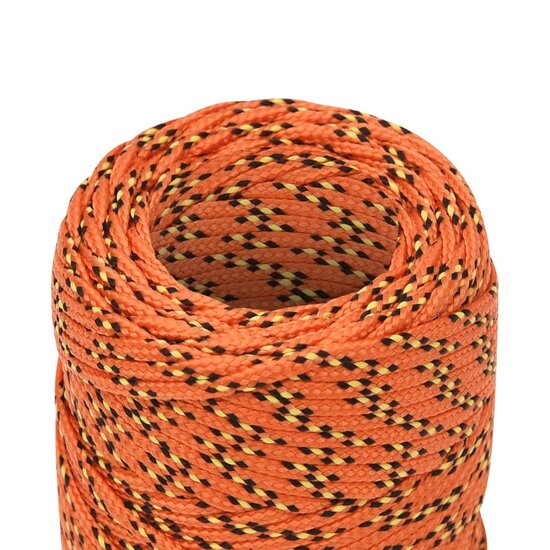 Boottouw 2 mm 25 m polypropyleen oranje 4