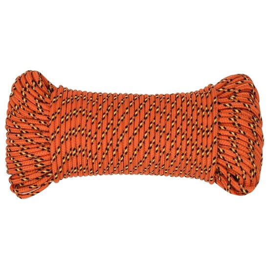 Boottouw 3 mm 25 m polypropyleen oranje 3