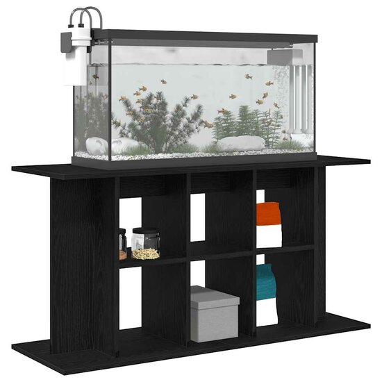 Aquariumstandaard 120x40x60 cm spaanplaat zwart eikenkleurig 4