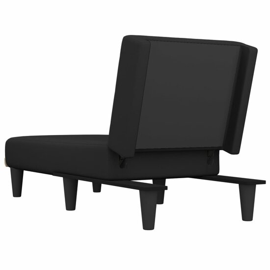 Chaise longue stof zwart 5