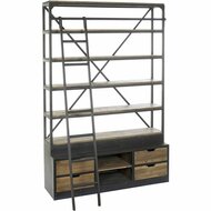 Boekenkast DKD Home Decor Metaal Aluminium Pijnboom (160 x 45 x 243 cm) 1