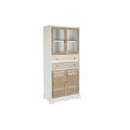 Kast DKD Home Decor Wit Natuurlijk Kristal Spar 86 x 40 x 180 cm 80 x 42 x 180 cm 1