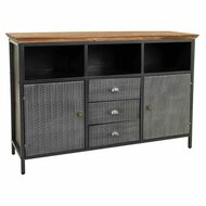 Dressoir Alexandra House Living Bruin Grijs Hout Metaal 36 x 82 x 121 cm 1