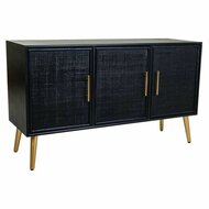 Dressoir Alexandra House Living Zwart Gouden Hout MDF 1